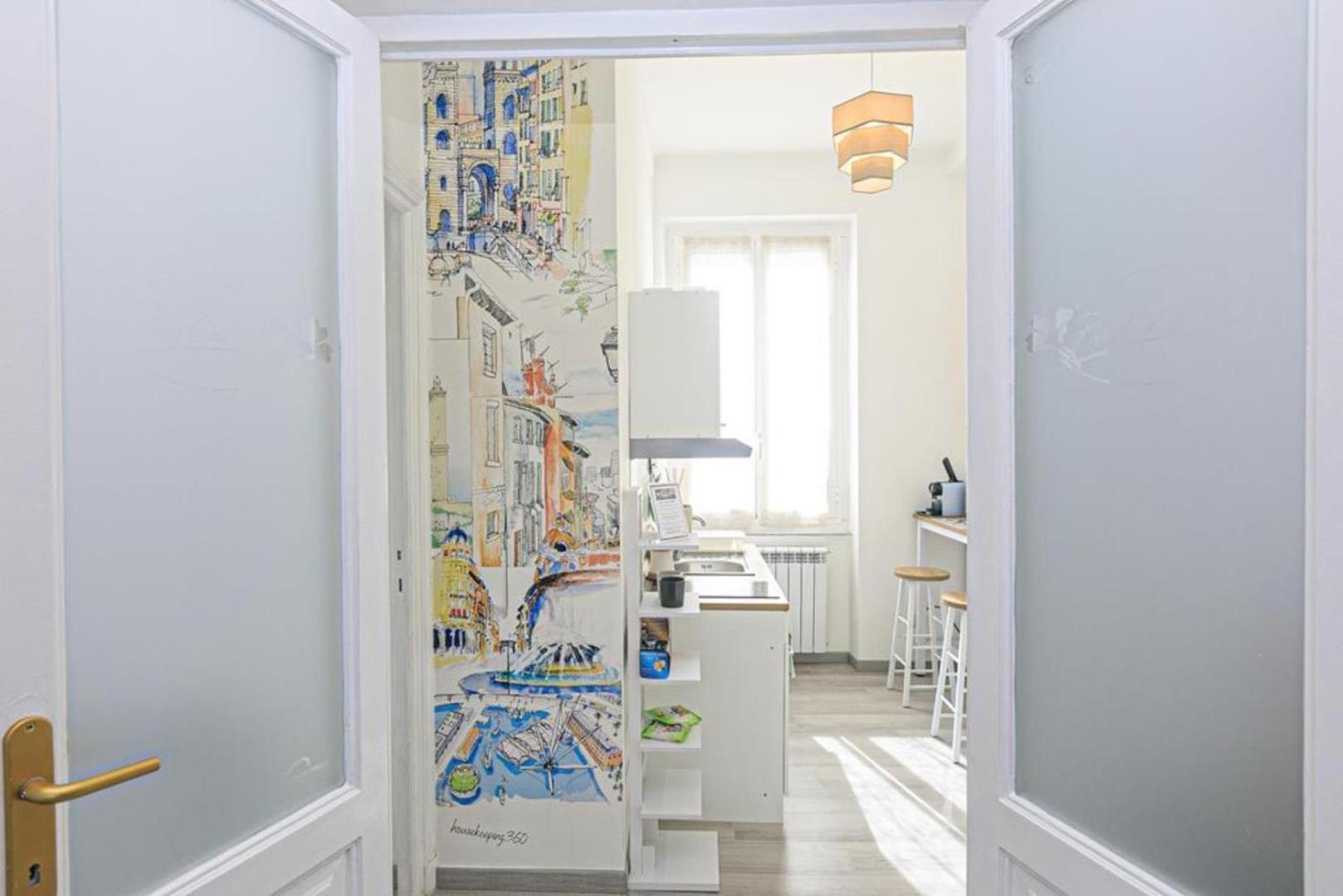 Appartement Plein Ciel - Attico Vicino Al Centro - Parcheggio Privato à Gênes Extérieur photo